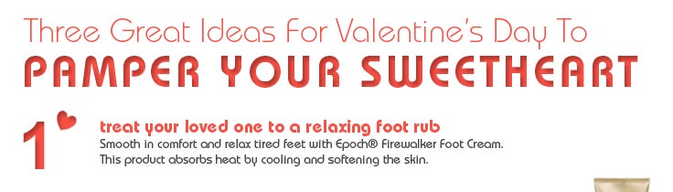 #1 treat your loved one to a relaxing foot rub