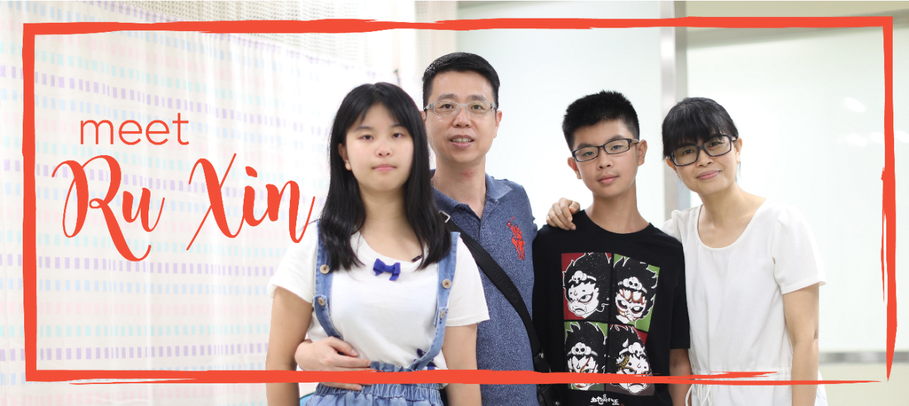 Meet Ru Xin: Ru Xin and her family