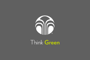 "Think Green" with Nu Skin logo