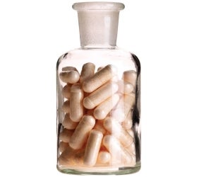 Probiotic supplement bottle