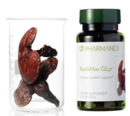 Nu Skin Pharmanex ReshiMax GLp and reishi mushrooms