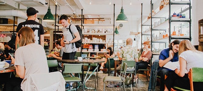 Healthy-Community-#2 crowd of people at local cafe