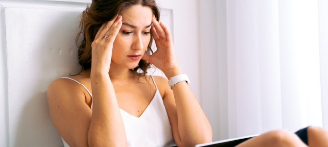 woman stressed from employee burnout