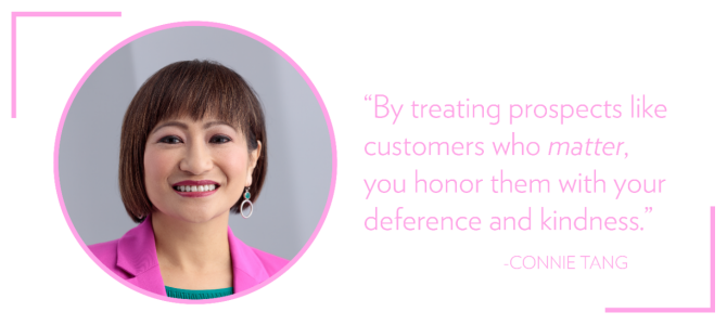 customer obsessed quote by Connie Tang