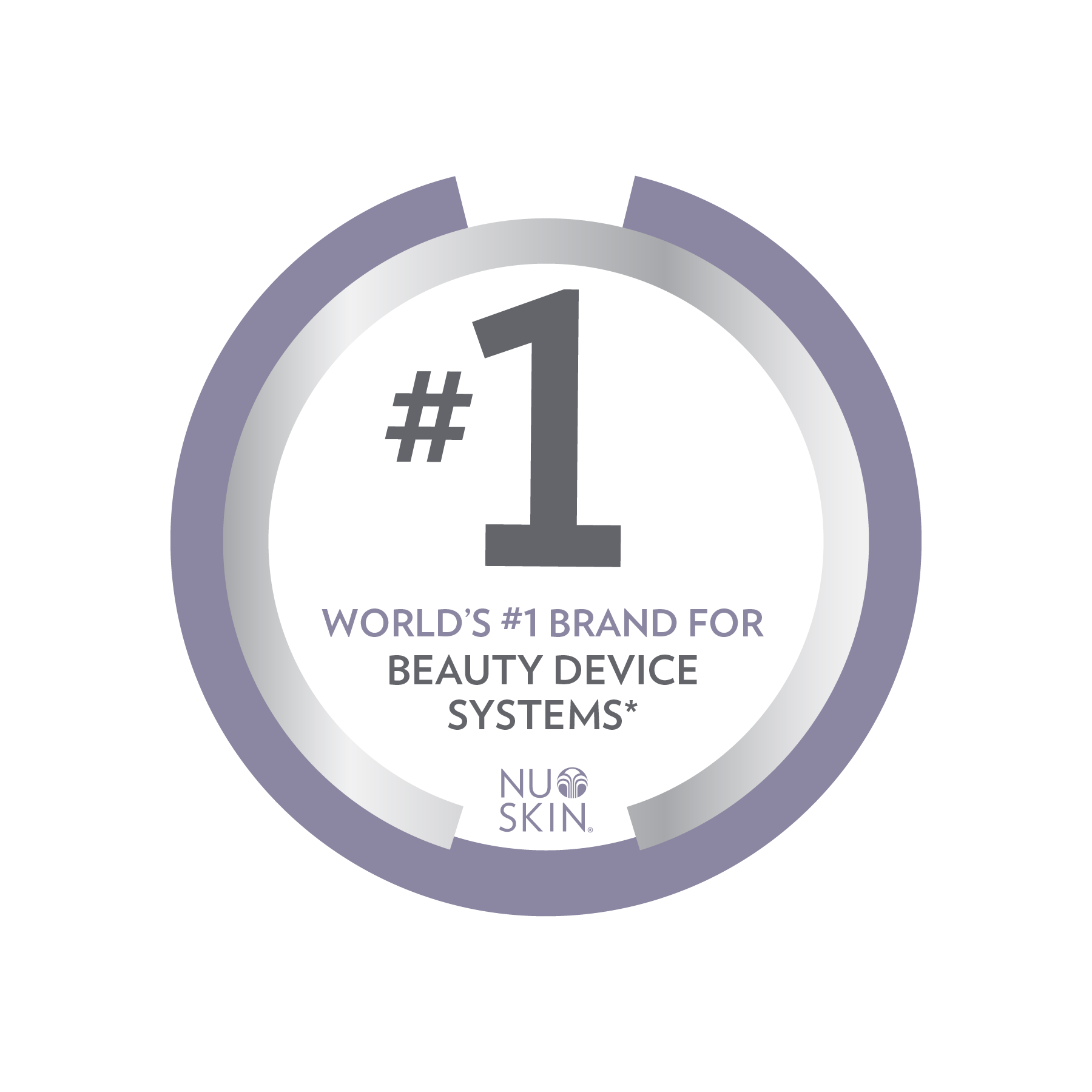 nu skin brand beauty device award logo grey