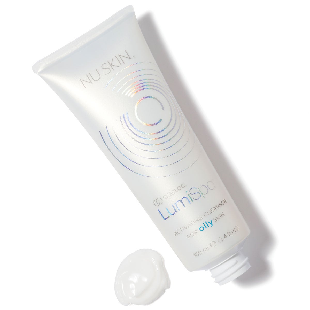 LumiSpa Cleanser Oily White Background with Product Blob