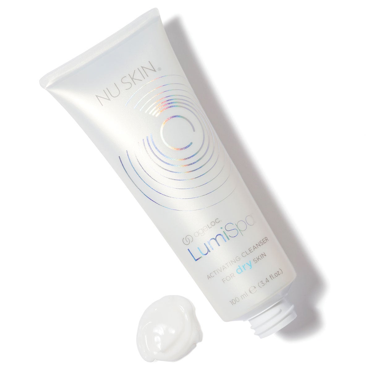 LumiSpa Cleanser for Dry Skin on White Background with Product Blob