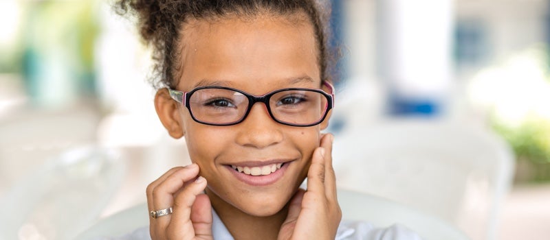 girl with glasses