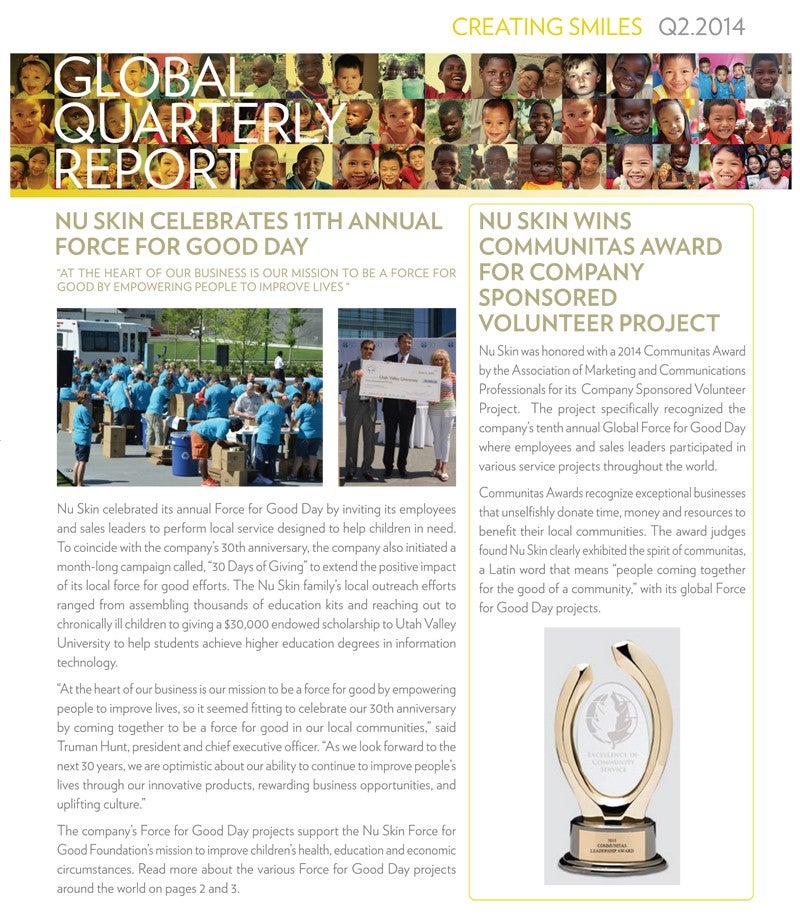 Q2 CSR Quarterly Report 2014-1