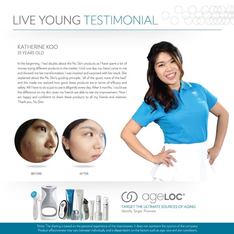 Nu Skin Live Young Testimonial Katherine Koo