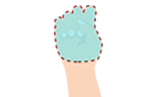 Illustration of 1 fistful portion