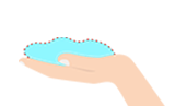Illustration of 1 handful portion