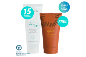 AP 24® Whitening Toothpaste 15pk & Free Epoch® Sole Solution®