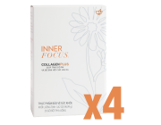 Gói khởi động: Bộ 4 hộp Thực phẩm bảo vệ sức khỏe Inner Focus Collagen Plus